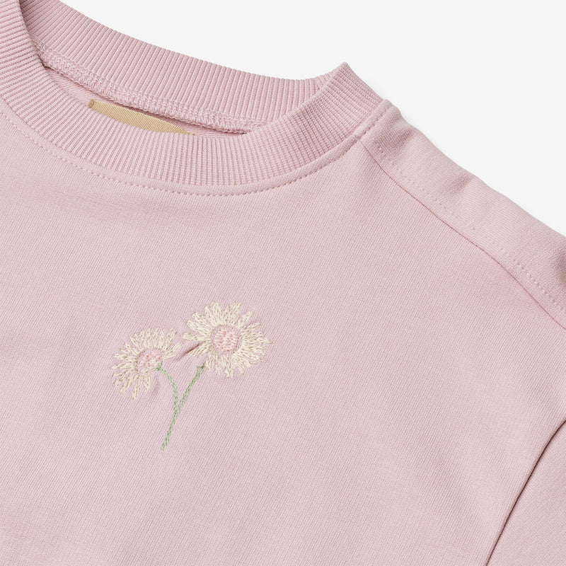 Wheat Main Sweatshirt L/S Embroidery Eliza Sweatshirt 9428 lavender mist