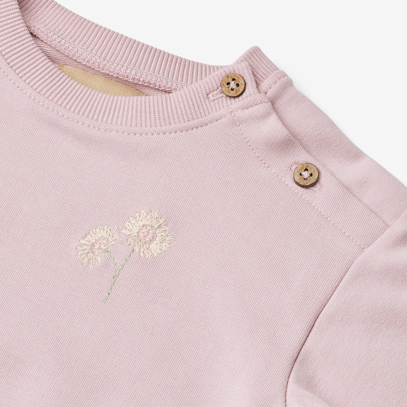 Wheat Main Sweatshirt L/S Embroidery Eliza Sweatshirt 9428 lavender mist
