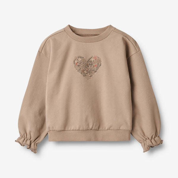 Sweatshirt L S Embroidery Nelly rose shadow