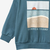 Wheat Main Sweatshirt L/S Francis Sweatshirt 4342 blue teal