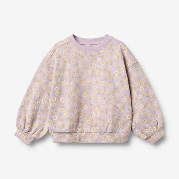 Wheat Main Sweatshirt L/S Lia Sweatshirt 2425 lavender daisies