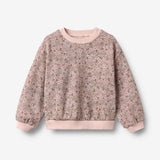 Wheat Main Sweatshirt L/S Lia Sweatshirt 9899 rose brown flowers