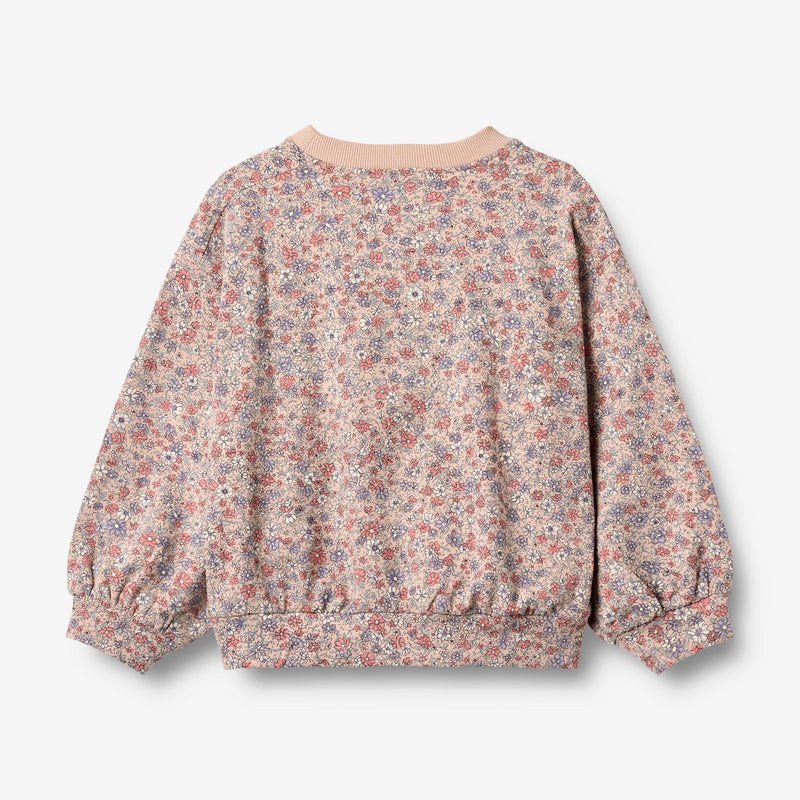 Wheat Main Sweatshirt L/S Lia Sweatshirt 2036 rose dust flowers