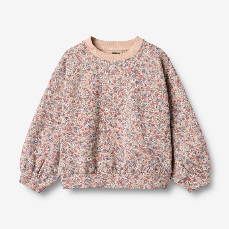 Wheat Main Sweatshirt L/S Lia Sweatshirt 2036 rose dust flowers