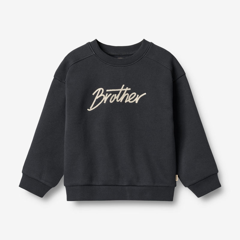 Wheat Main Sweatshirt L/S Sander Sweatshirt 1432 navy