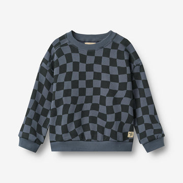 Wheat Main Sweatshirt L/S Sandro Sweatshirt 1311 navy blue check