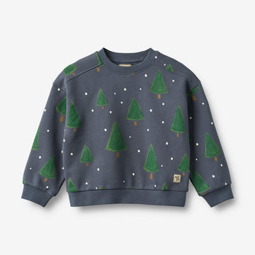 Wheat Main Sweatshirt L/S Sandro Sweatshirt 9586 greyblue holiday