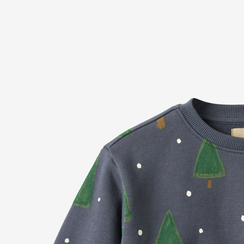 Wheat Main Sweatshirt L/S Sandro Sweatshirt 9586 greyblue holiday