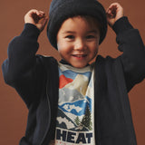 Wheat Main Sweatshirt L/S Zip Francis Sweatshirt 1432 navy