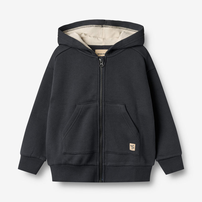 Wheat Main Sweatshirt L/S Zip Francis Sweatshirt 1432 navy