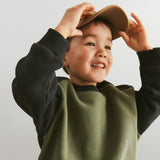 Wheat Main Sweatshirt L/S block Ellis Sweatshirt 1432 navy