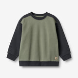 Wheat Main Sweatshirt L/S block Ellis Sweatshirt 1432 navy