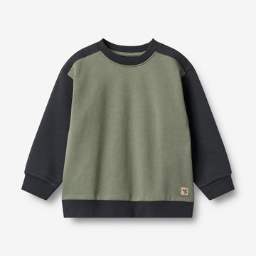 Wheat Main Sweatshirt L/S block Ellis Sweatshirt 1432 navy