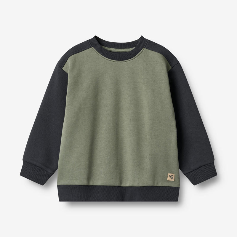 Wheat Main Sweatshirt L/S block Ellis Sweatshirt 1432 navy