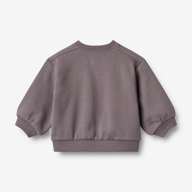 Wheat Main Sweatshirt L/S embroidery Eliza Sweatshirt 1035 purple stone