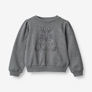 Wheat Main Sweatshirt Rabbitfriends Embroidery Sweatshirts 1525 autumn sky