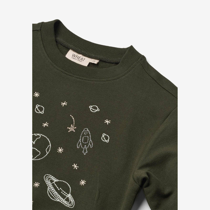 deep – forest Space - Embroidery Sweatshirt