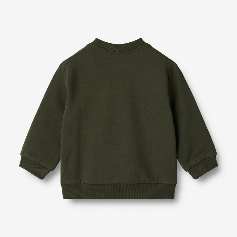 Wheat Main Sweatshirt Space Embroidery | Baby Sweatshirts 4097 deep forest