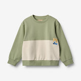 Wheat Main Sweatshirt Steff Sweatshirt 1145 green tea