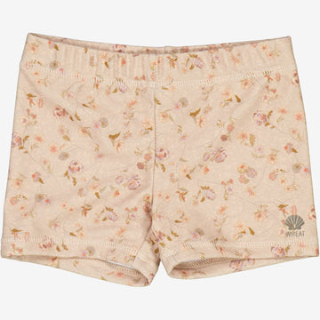 Wheat Main Swim Shorts Niki Swimwear 1492 purple poppy flowers