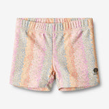 Wheat Main Swim Shorts Niki Swimwear 9506 rainbow flowers