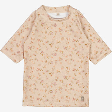 Wheat Main Swim T-Shirt Jackie SS Swimwear 1492 purple poppy flowers