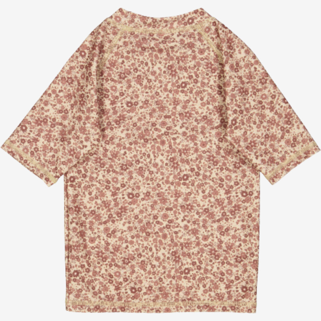 Swim T-Shirt Jackie SS - red flower meadow – Wheat.eu