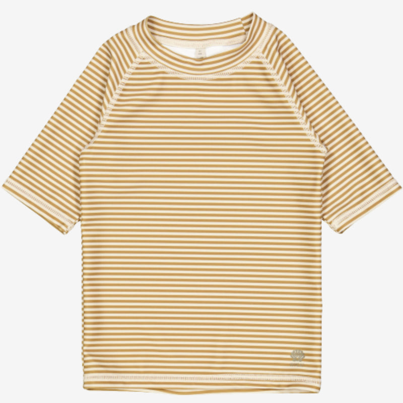 Wheat Swim T-Shirt Jackie SS Swimwear 5096 golden green stripe