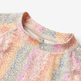 Wheat Main Swim T-Shirt L/S Dilan Swimwear 9506 rainbow flowers