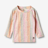 Wheat Main Swim T-Shirt L/S Dilan Swimwear 9506 rainbow flowers
