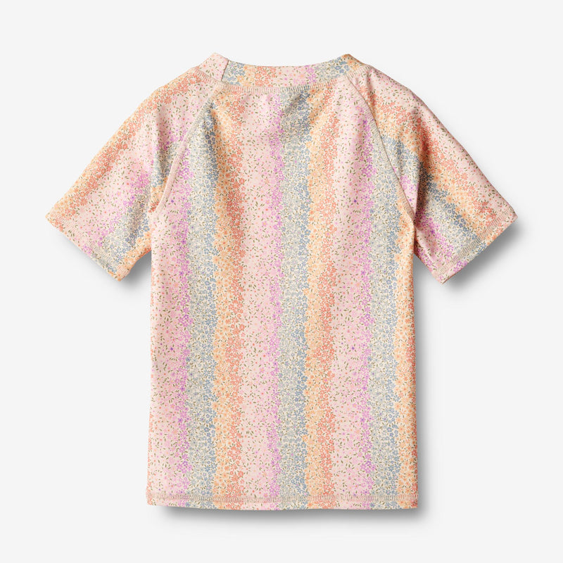 Wheat Main Swim T-Shirt S/S Jackie Swimwear 9506 rainbow flowers