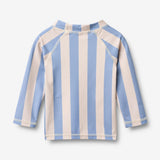 Wheat Main Swim T-shirt L/S Dilan T-Shirt 9732 bold blue stripe