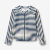 Wheat Main Swim T-shirt L/S Zip Ada T-Shirt 1048 blue stripe