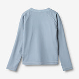 Wheat Main Swim T-shirt L/S Zip Ada T-Shirt 9580 blue swim stripe