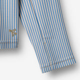 Wheat Main Swim T-shirt L/S Zip Ada T-Shirt 9580 blue swim stripe