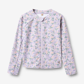 Wheat Main Swim T-shirt L/S Zip Ada T-Shirt 9605 purple light petunias