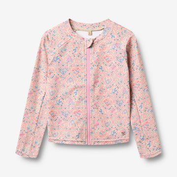 Wheat Main Swim T-shirt L/S Zip Ada T-Shirt 9650 pink heart flowers