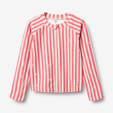 Wheat Main Swim T-shirt L/S Zip Ada T-Shirt 9657 red stripe flowers