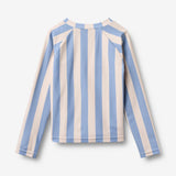 Wheat Main Swim T-shirt L/S Zip Ada T-Shirt 9732 bold blue stripe