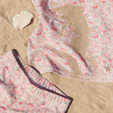 Wheat Main Swim T-shirt S/S Jackie T-Shirt 2526 powder flowers and seashells