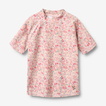Wheat Main Swim T-shirt S/S Jackie T-Shirt 2526 powder flowers and seashells