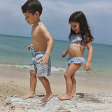 Wheat Main Swim Trunk Hansi Shorts 9580 blue swim stripe