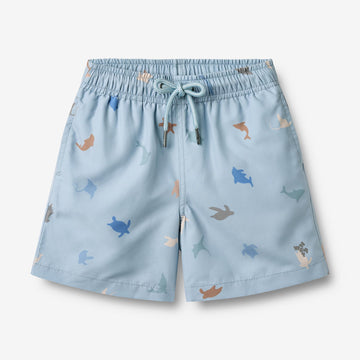 Wheat Main Swim Trunk Hansi Swimwear 1235 soft blue sea life