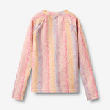 Wheat Main Swim t-shirt L/S zip Ada Swimwear 1234 multi rainbow