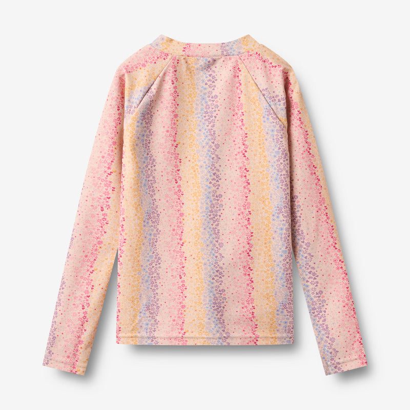 Wheat Main Swim t-shirt L/S zip Ada Swimwear 1234 multi rainbow