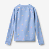 Wheat Main Swim t-shirt L/S zip Ada Swimwear 9525 morning sky hearts
