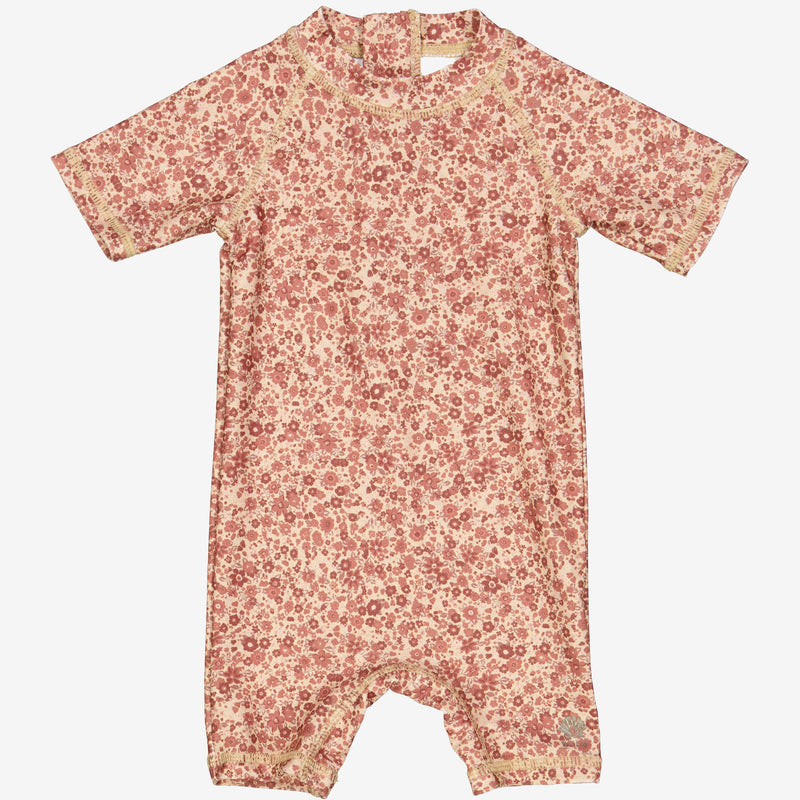 Wheat Swimsuit Cas | Baby Swimwear 2073 red flower meadow