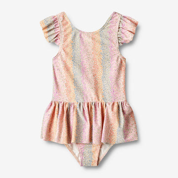 Wheat Main Swimsuit Diddi Swimwear 9506 rainbow flowers