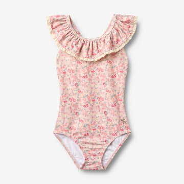 Wheat Main Swimsuit Doris Swimsuit 2526 powder flowers and seashells
