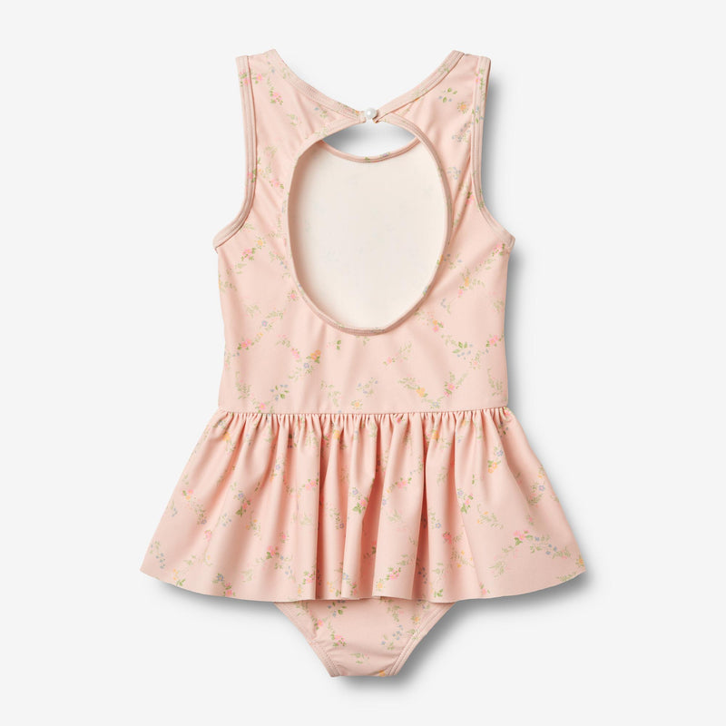 Wheat Main Swimsuit Erna Swimsuit 9450 powder checked flowers